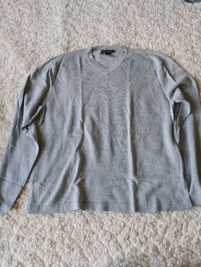 Banana Republic Sweater Mens Large Ligth Blue Silk Cashmere